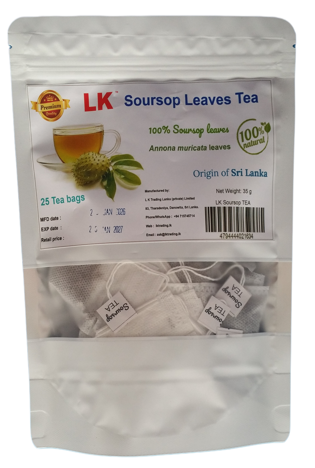 Soursop Leaves TEA Bags