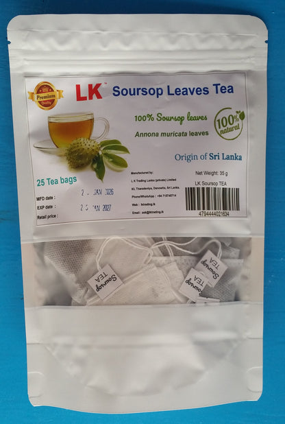 Soursop Leaves TEA  - 25 bags - LK Natural