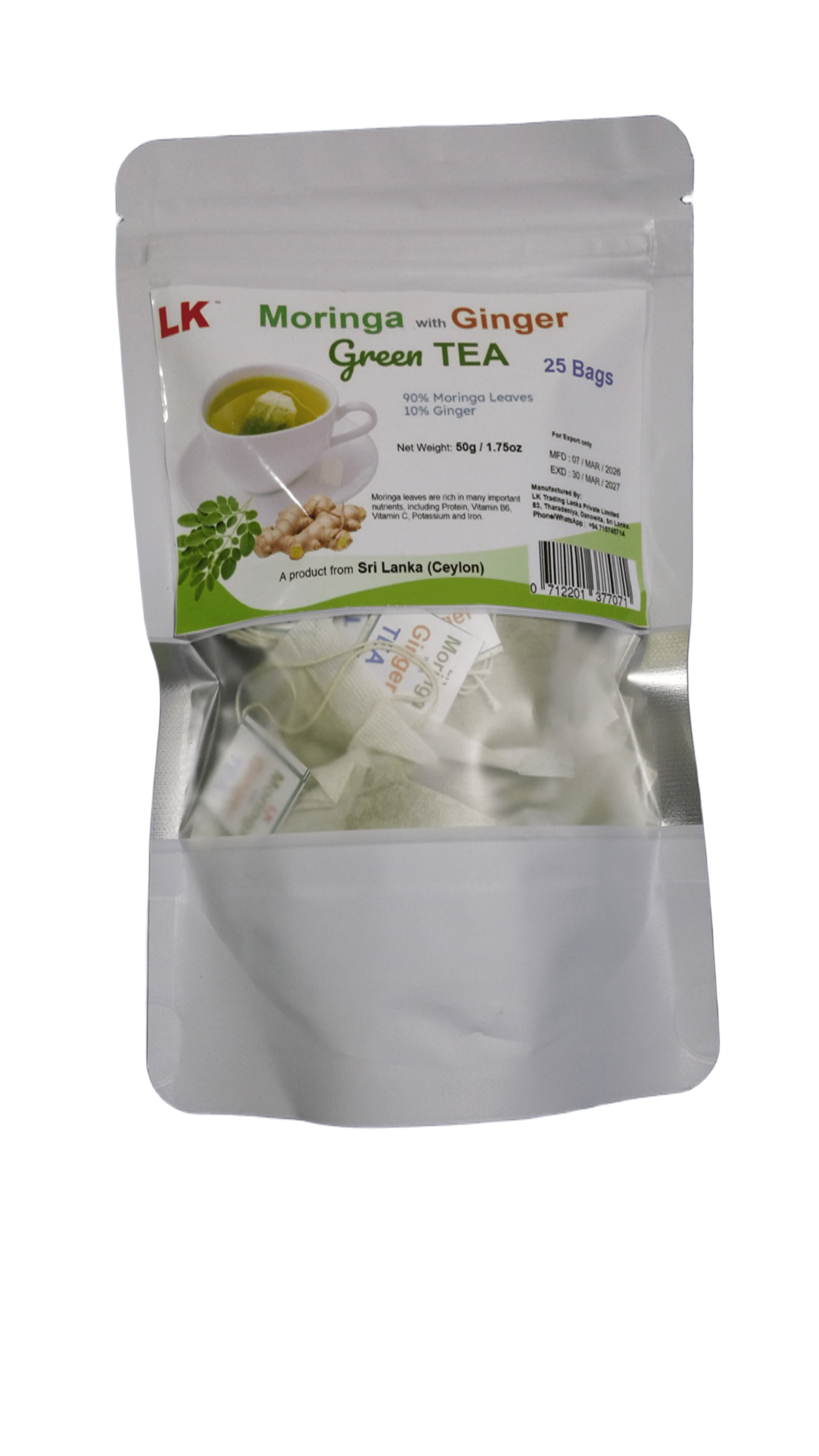 Moringa with Ginger TEA - LK Natural