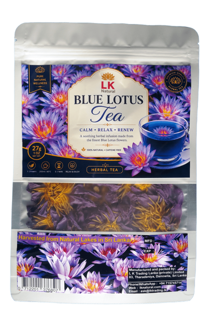 Blue lotus flower relaxing TEA blue water lily - 28g / 1oz