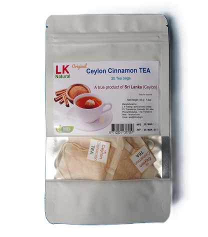 Original true Ceylon Cinnamon TEA - 25 bags - LK Natural