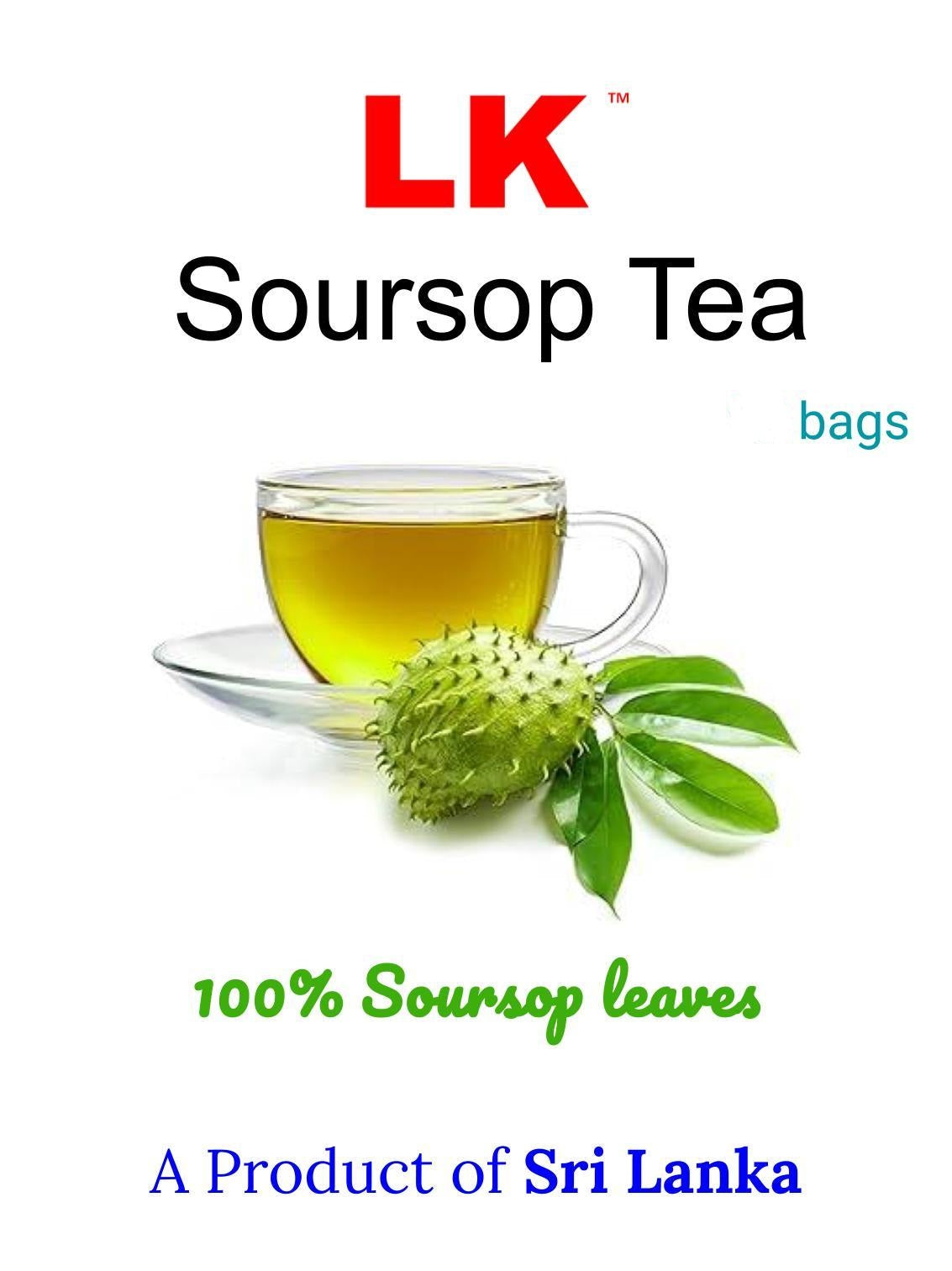 Soursop Leaves TEA  - 100 bags - LK Natural